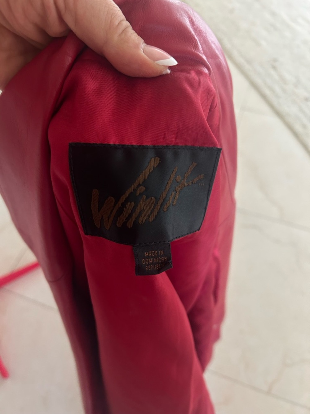 Vintage 80/90s Winlit Wilson Leather Blazer Jacket Women’s Chic Oversized 90s - Picture 4 of 11